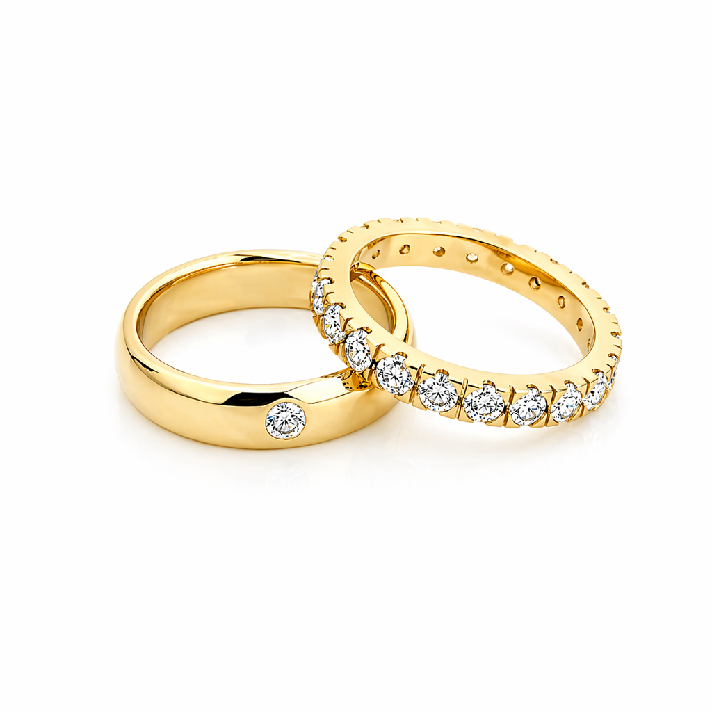 Diamond Wedding Ring Set