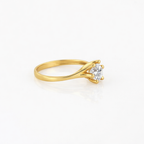 Twist Solitaire Ring 0.66ct