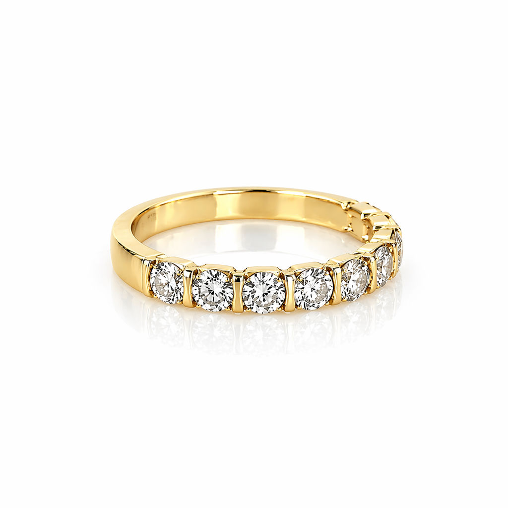 Channel-Set Diamond Band