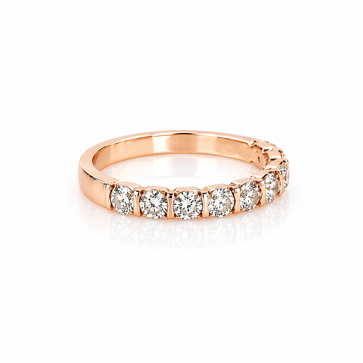 Channel-Set Diamond Band