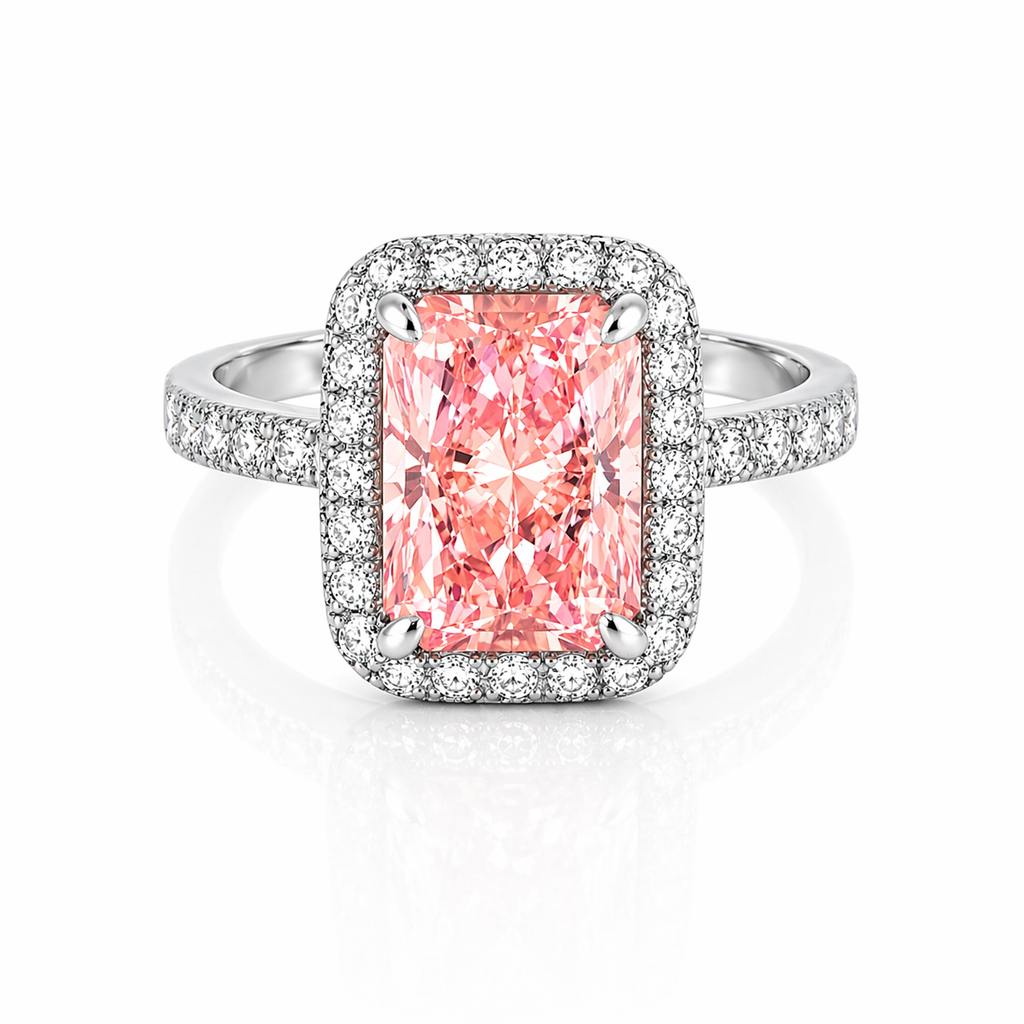 Rosé Aurora Ring Fancy Vivid Pink 3.02ct