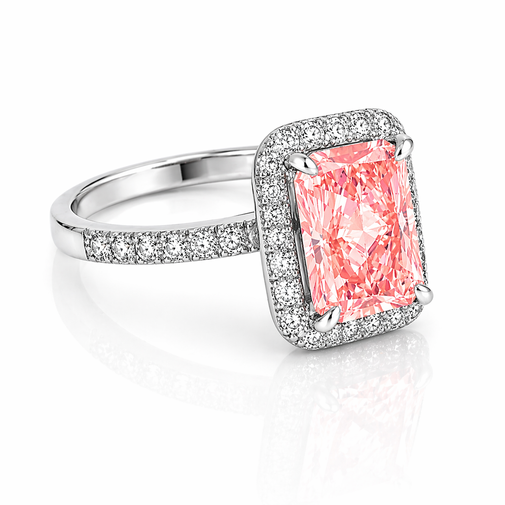 Rosé Aurora Ring Fancy Vivid Pink 3.02ct