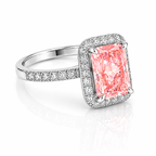 Rosé Aurora Ring Fancy Vivid Pink 3.02ct