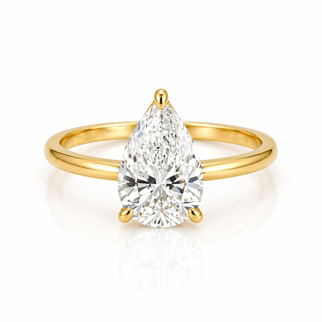 Royal pear ring