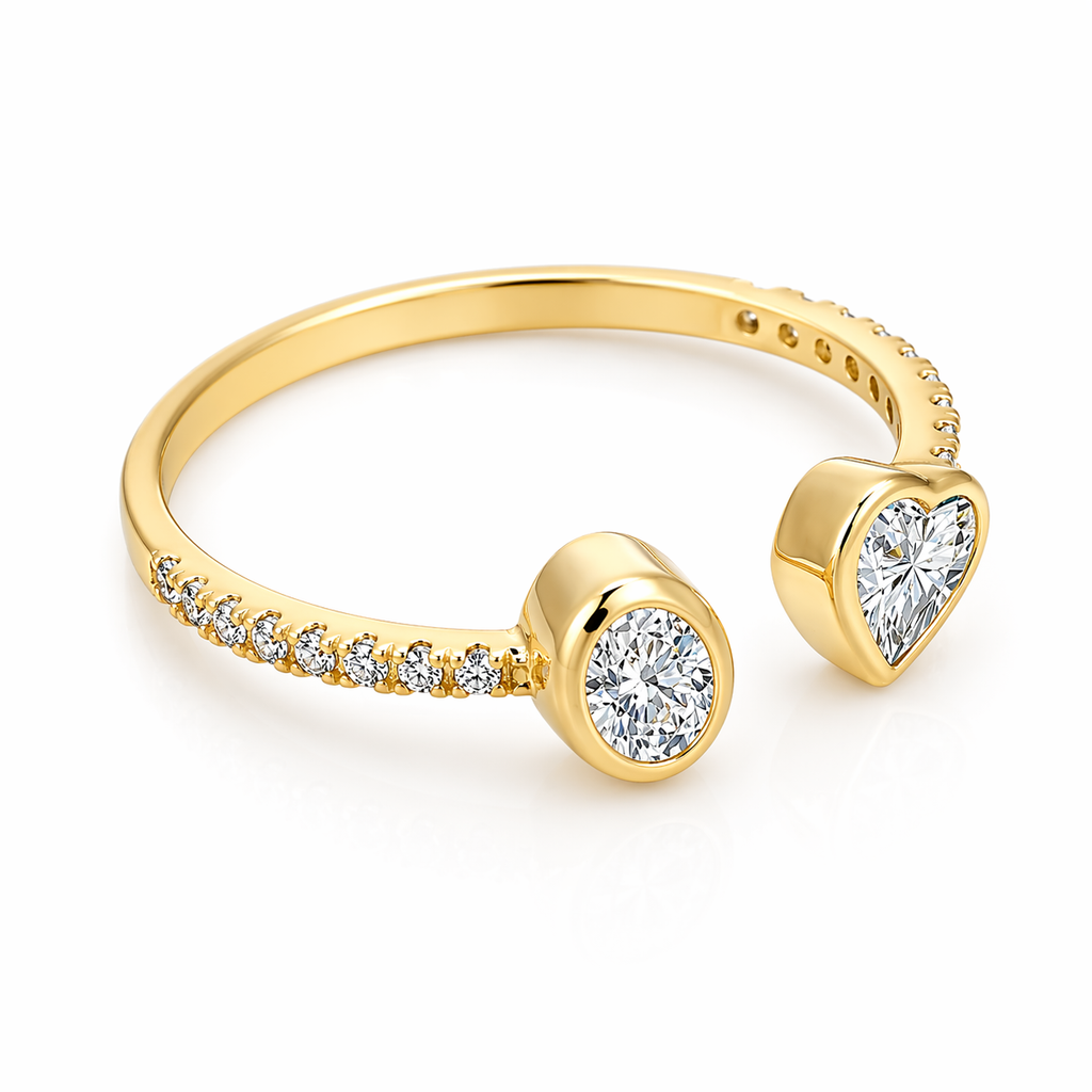 Dual love Diamond Ring