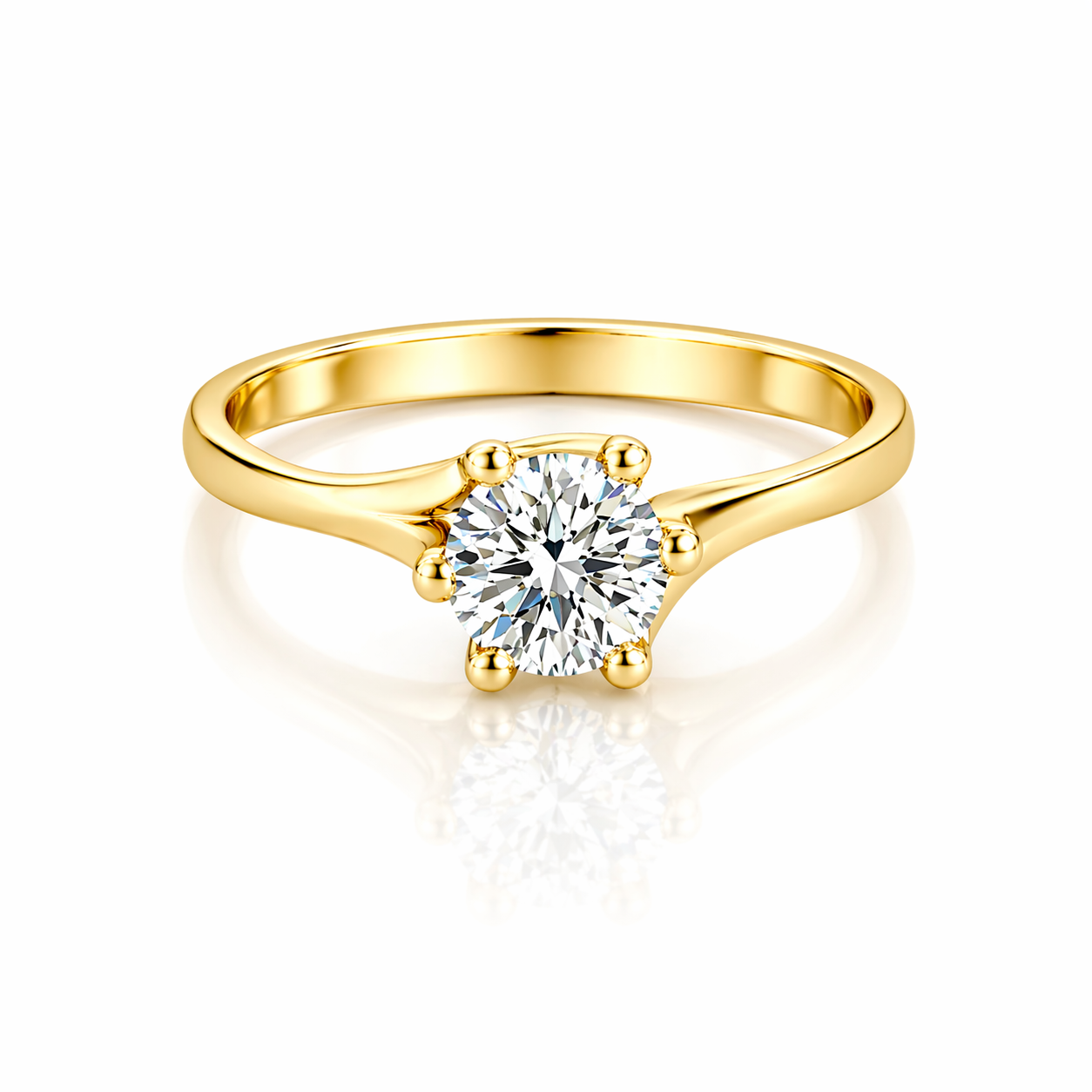Twist Solitaire Ring 0.66ct