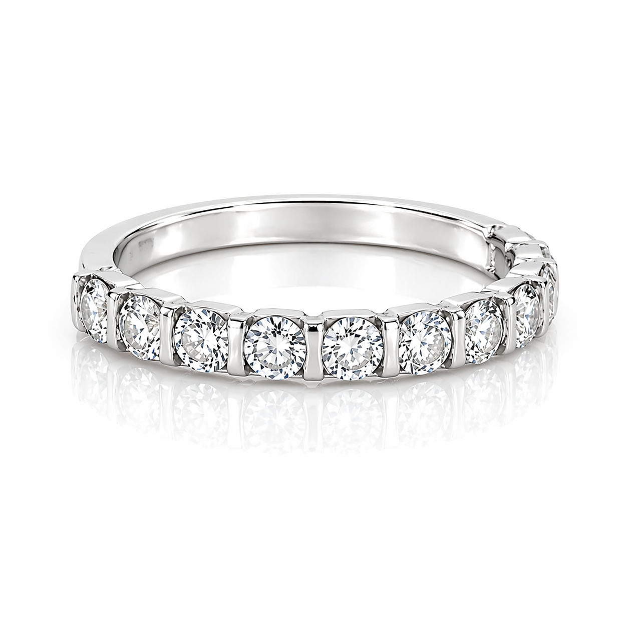 Channel-Set Diamond Band