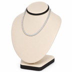 18K Italian White Gold Tennis Chain