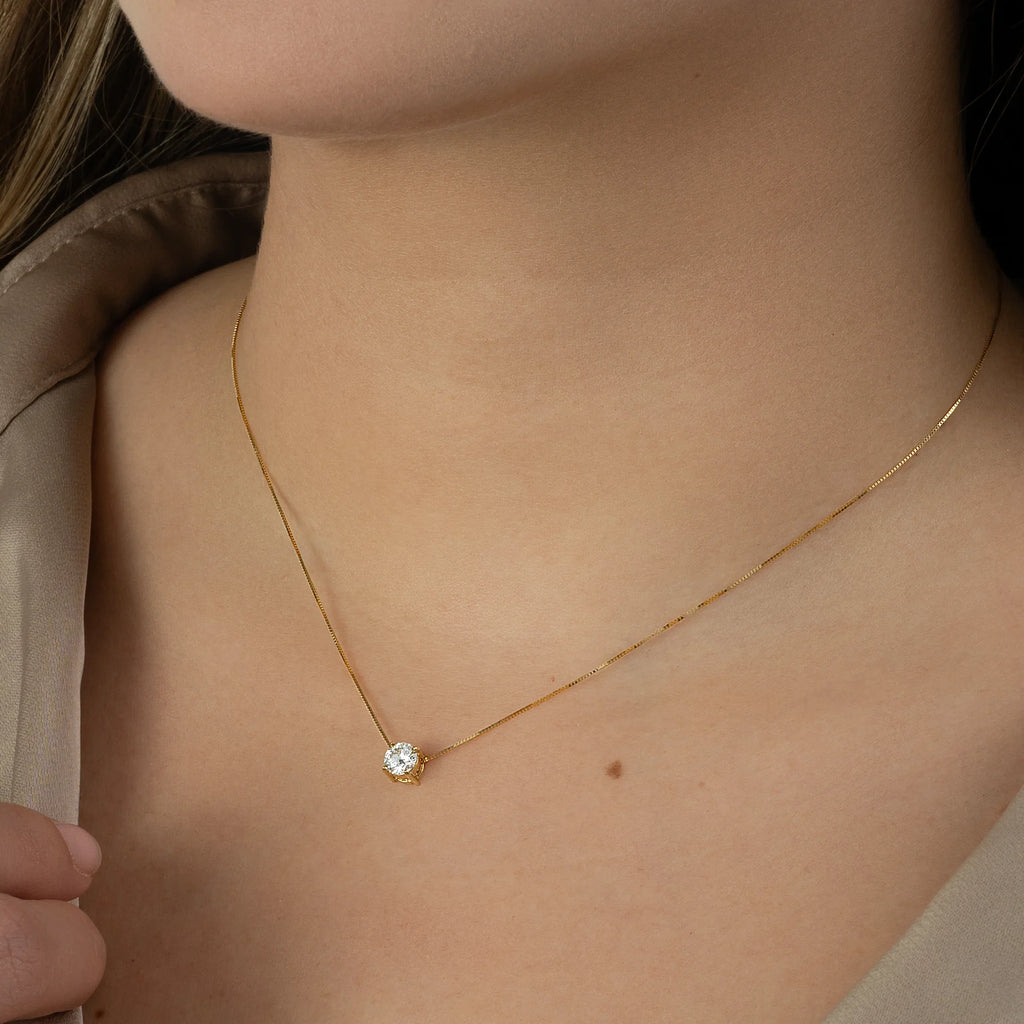 Floating Round Necklace