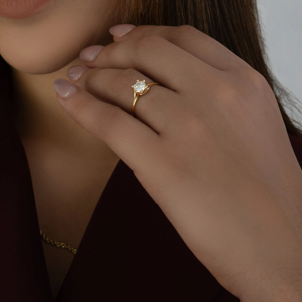 Twist Solitaire Ring 0.66ct