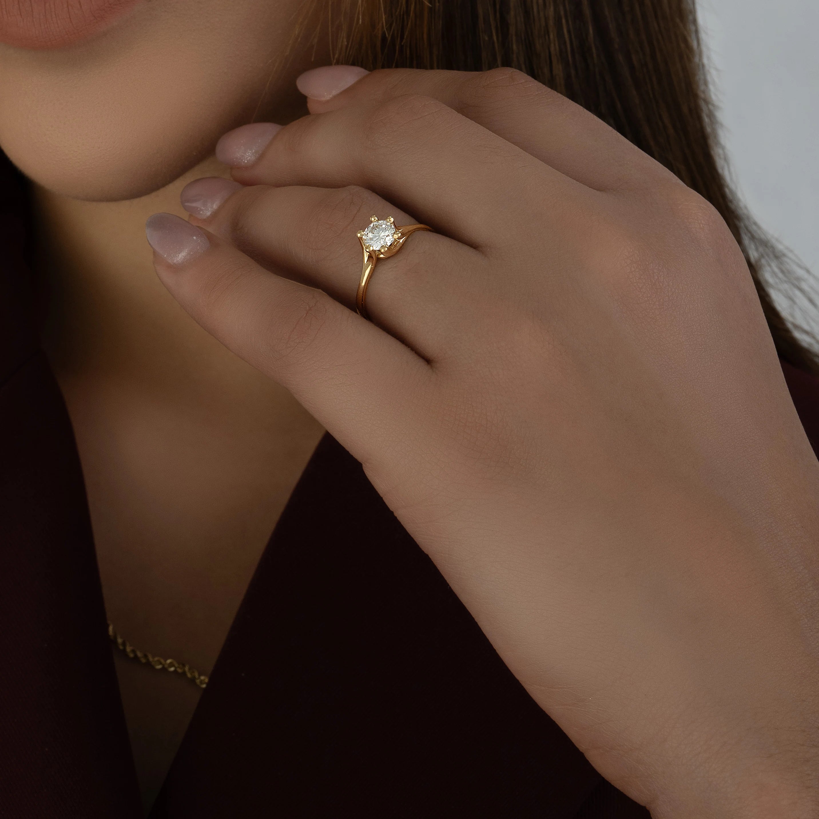 Twist Solitaire Ring 0.66ct