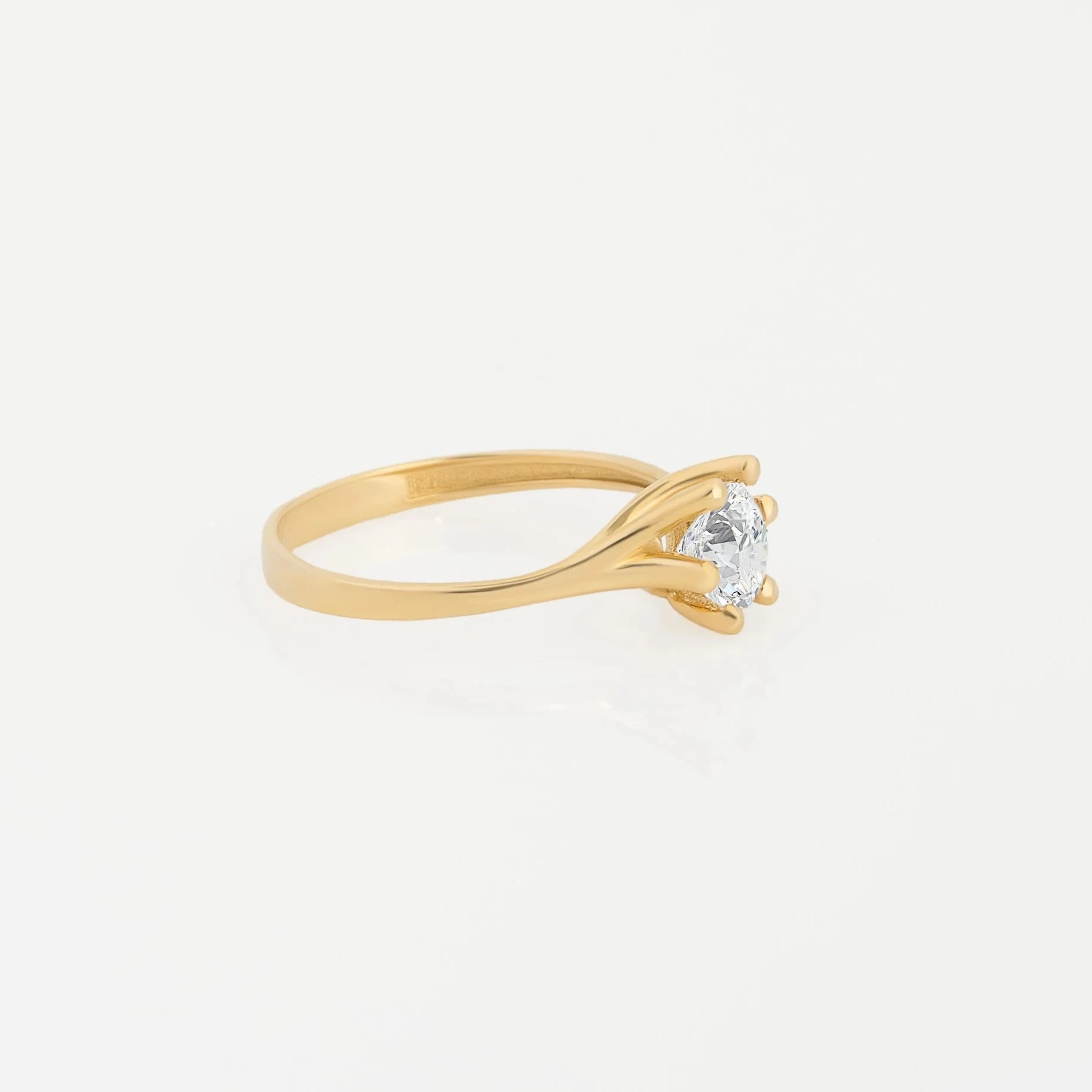 Twist Solitaire Ring 0.66ct