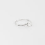 Pavé Solitaire Engagement Ring