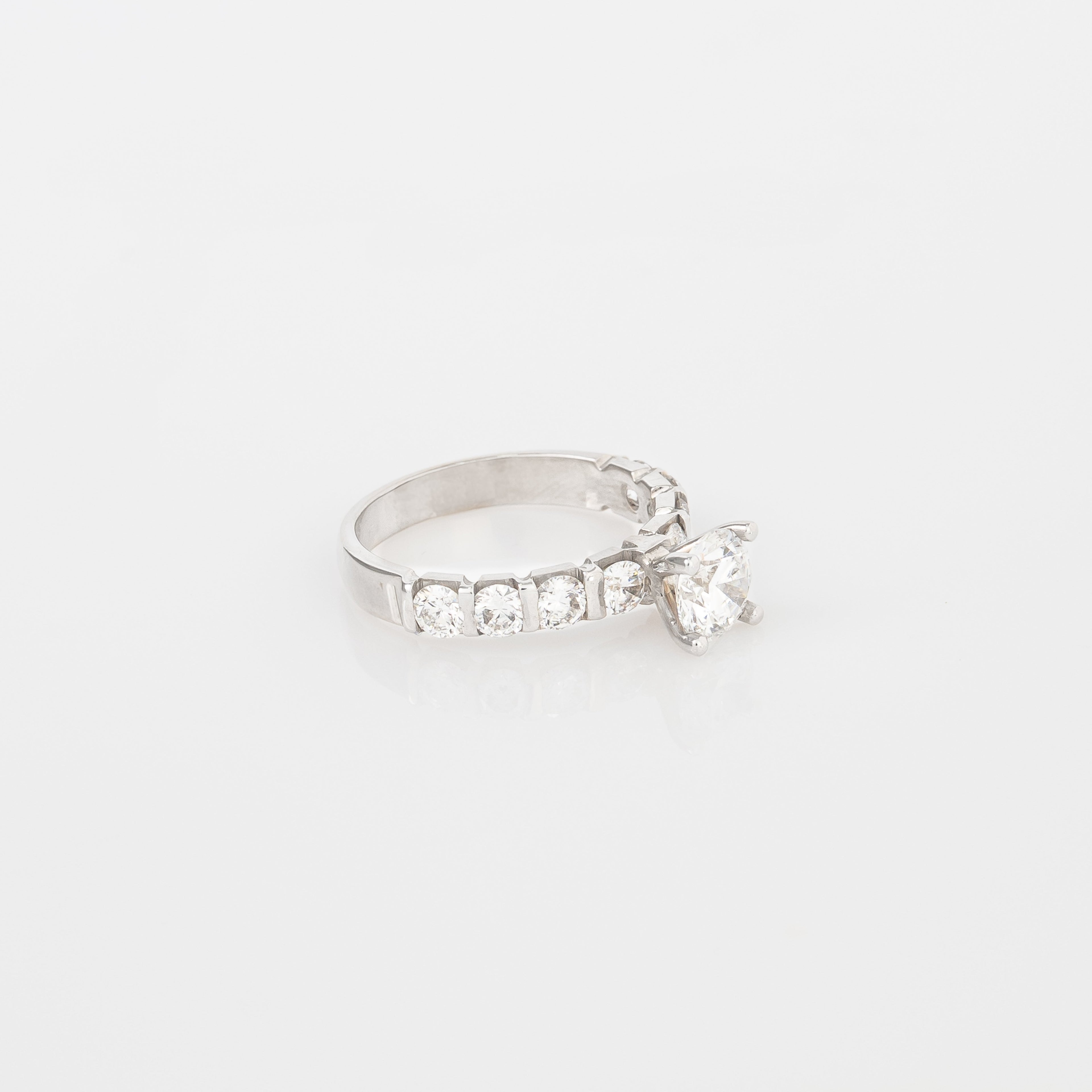 Channel-Set Engagement Ring