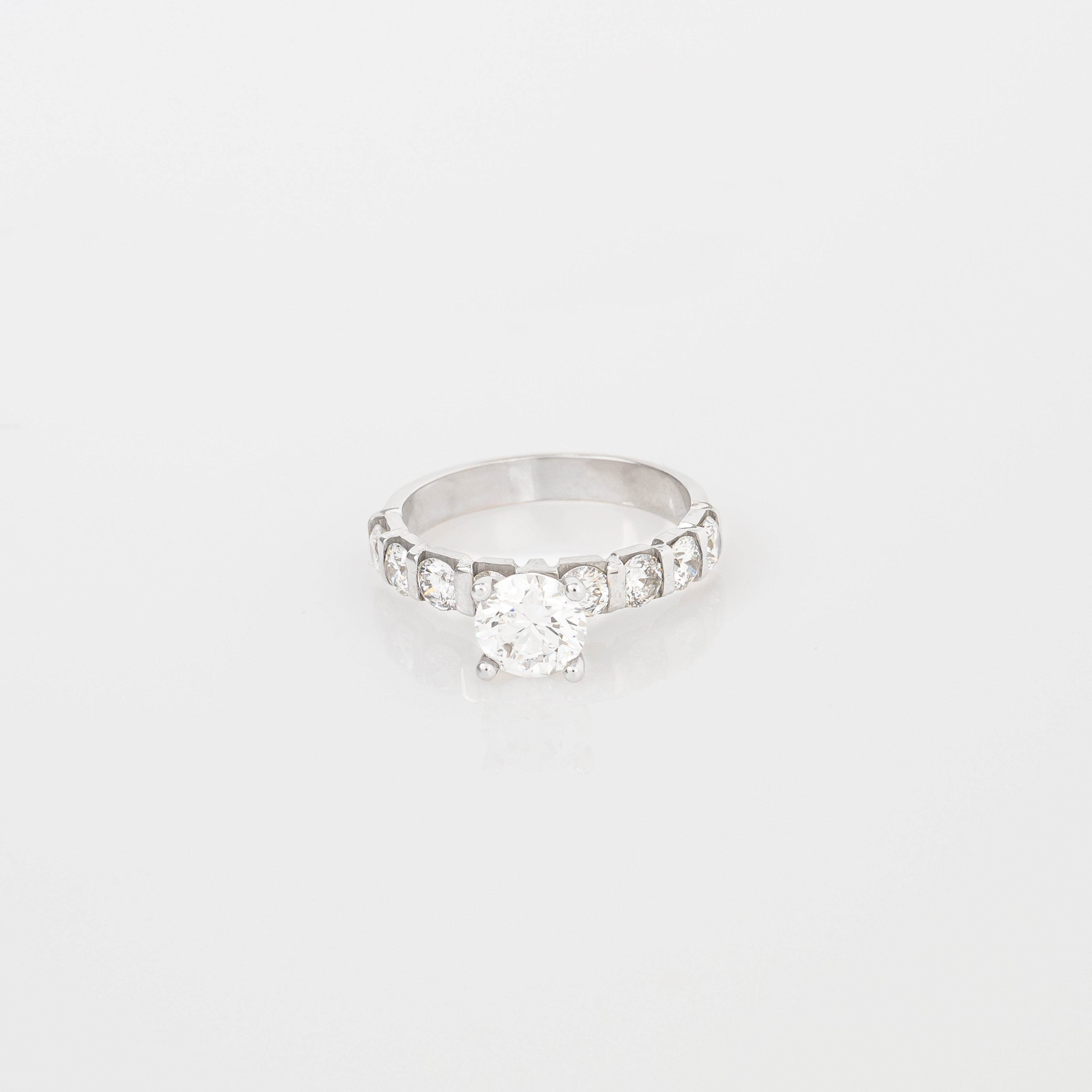 Channel-Set Engagement Ring